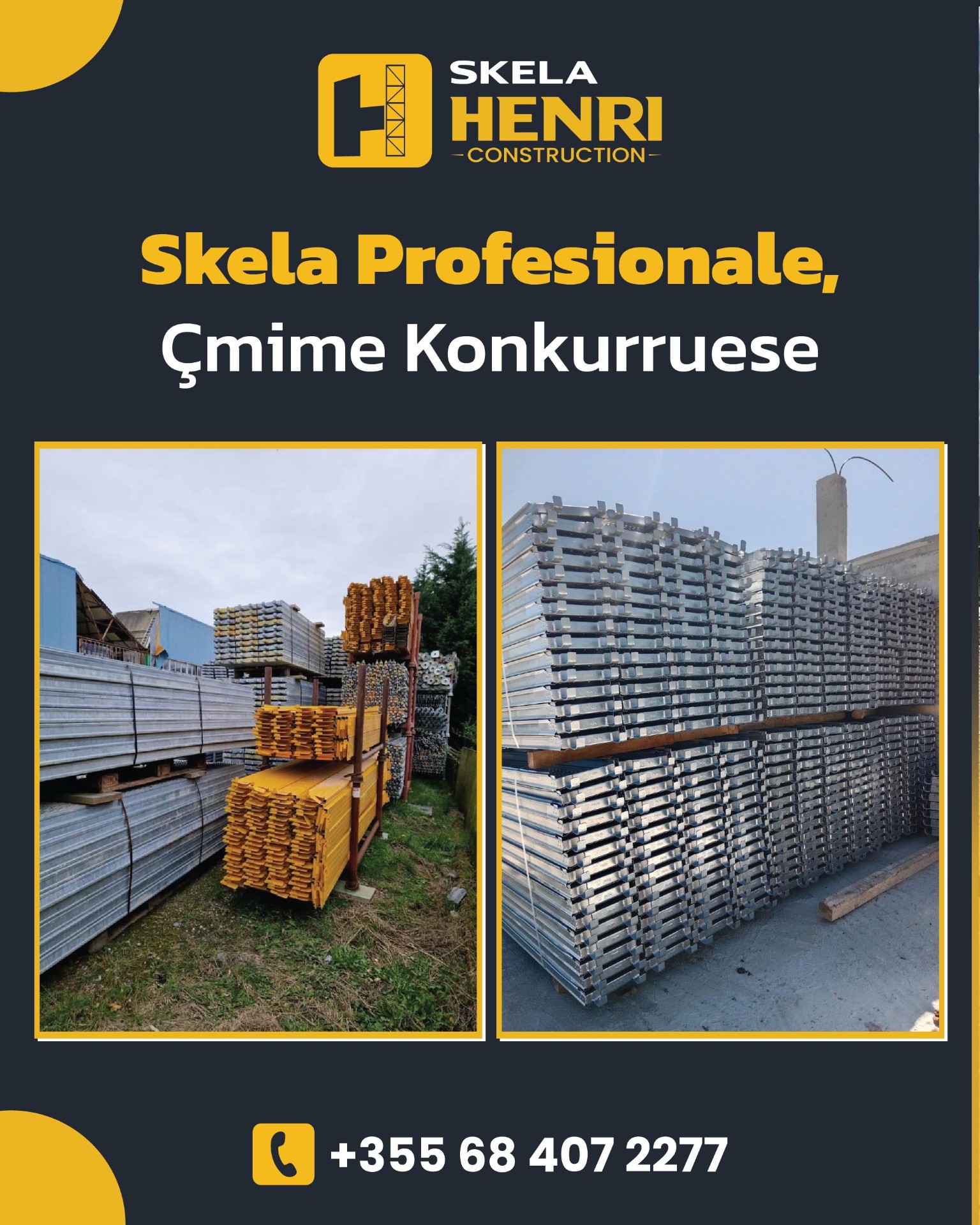 Materiale skele të certifikuara në magazinë